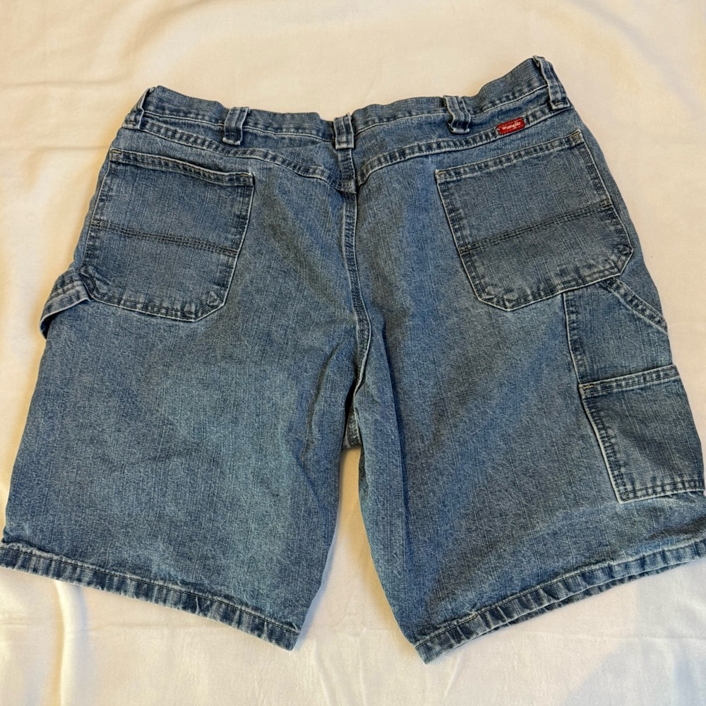 Wrangler Carpenter Denim Shorts Blue Size 40 Cotton - Picture 3 of 5